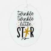 Twinkle Twinkle Little Star Doodle Metalen Ornament (Voorkant)
