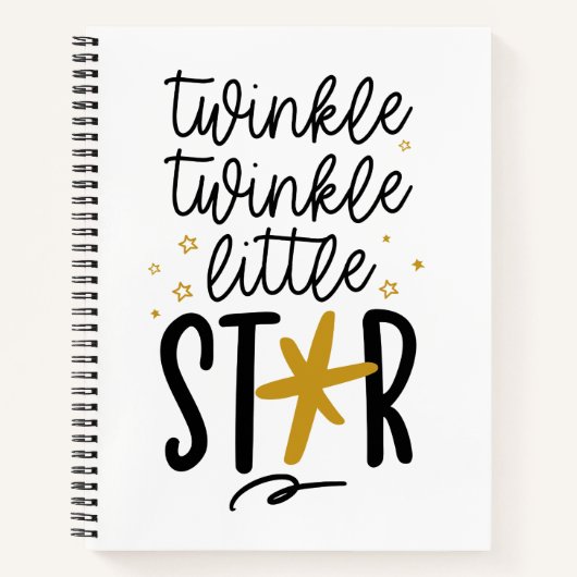 Twinkle Twinkle Little Star Doodle Notitieboek (Voorkant)