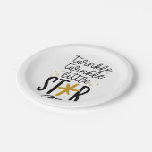 Twinkle Twinkle Little Star Doodle Papieren Bordje (Gekanteld)