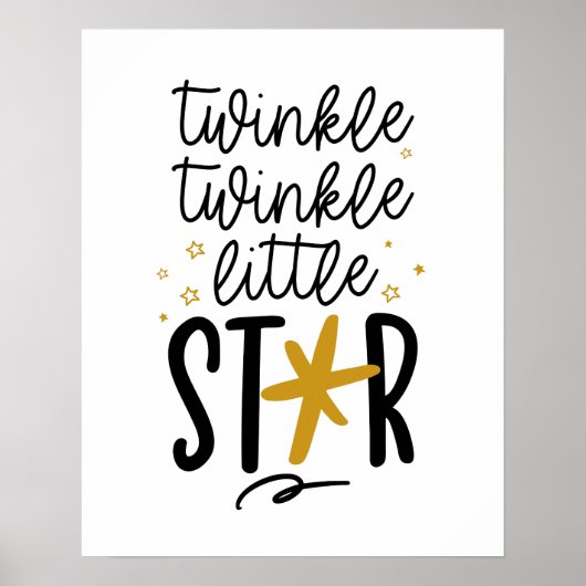Twinkle Twinkle Little Star Doodle Poster (Voorkant)