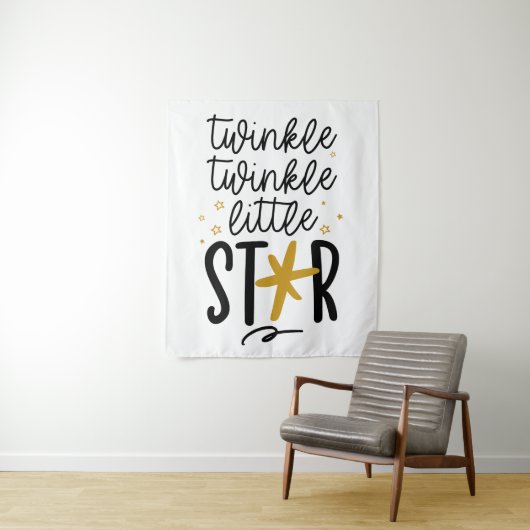 Twinkle Twinkle Little Star Doodle Wandkleed