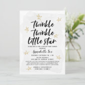 Twinkle Twinkle Little Star Drive-by Baby shower Kaart (Staand voorkant)