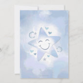 Twinkle Twinkle Little Star en Moon Baby shower Kaart (Achterkant)