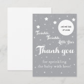 Twinkle, Twinkle, Little Star EOS lip balm-keuze Bedankkaart (Voorkant / Achterkant)