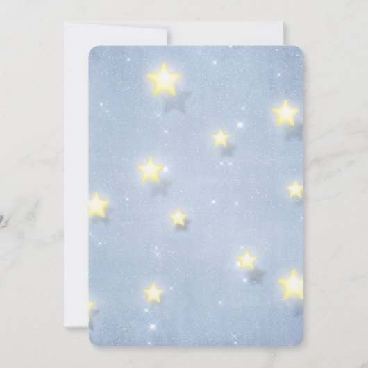 Twinkle Twinkle Little Star Etnisch Meisje Douche Kaart (Achterkant)