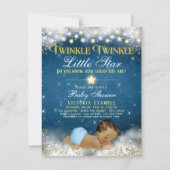 Twinkle Twinkle Little Star Etnische Baby Boy Douc Kaart (Voorkant)