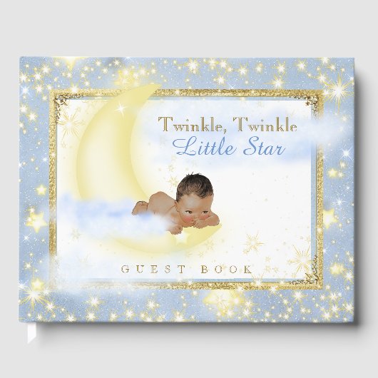 Twinkle Twinkle Little Star Etnische Baby Gastboek Gastenboek (Voorkant)