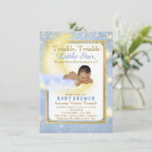 Twinkle Twinkle Little Star Etnische Jongen Baby s Kaart (Staand voorkant)