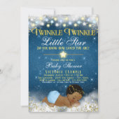 Twinkle Twinkle Little Star Etnische Jongen Baby s Kaart (Voorkant)