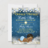 Twinkle Twinkle Little Star Etnische Jongen Baby s Kaart (Voorkant)