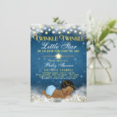 Twinkle Twinkle Little Star Etnische Jongen Baby s Kaart (Staand voorkant)