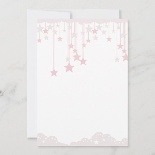 Twinkle Twinkle Little Star Fairy Baby Sprinkle Kaart (Achterkant)