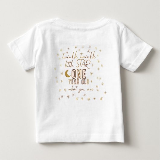 Twinkle Twinkle Little Star First Birthday (Achterkant)