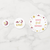 Twinkle Twinkle Little Star First Birthday Confetti (Voorkanten)