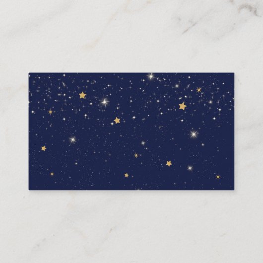 Twinkle Twinkle Little Star First Birthday Informatiekaartje (Achterkant)