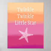 Twinkle Twinkle Little Star Fish (Ocean Beach) Poster (Voorkant)