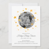Twinkle Twinkle Little Star Foto Baby Shower Kaart (Voorkant)