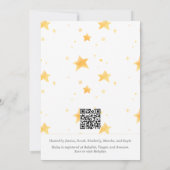Twinkle Twinkle Little Star Foto Baby Shower Kaart (Achterkant)