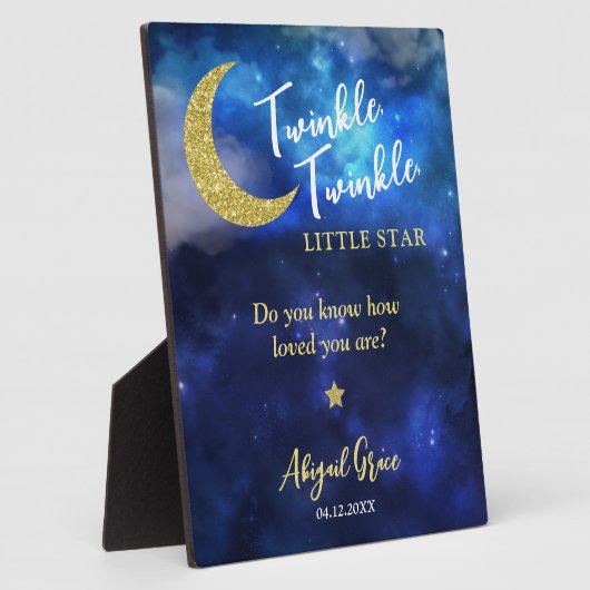 Twinkle Twinkle Little Star Fotoplaat (Zijkant)