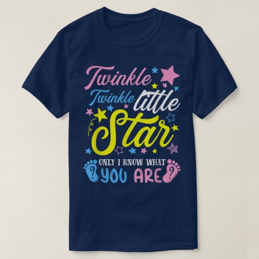 Twinkle Twinkle Little Star Funny Gender Keeper Re T-shirt (Design voorkant)