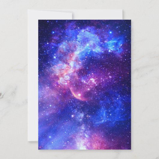 Twinkle Twinkle Little Star Galaxy Gender onthulli Kaart (Achterkant)