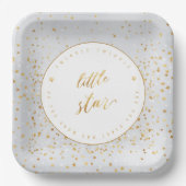 Twinkle Twinkle Little Star Gender Neutral Papieren Bordje (Voorkant)