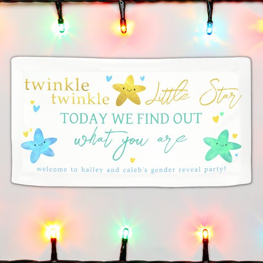 Twinkle Twinkle Little Star Gender onthult Banner