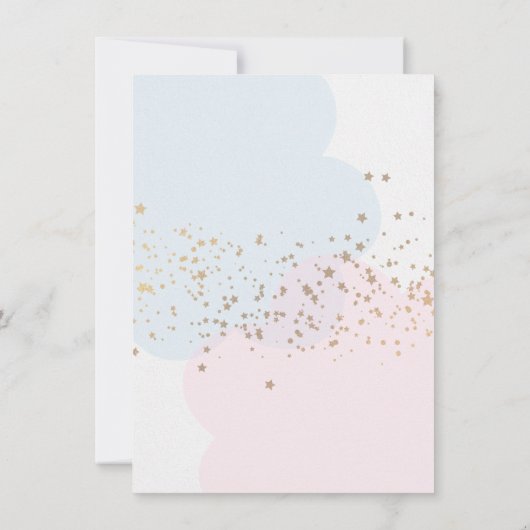 Twinkle twinkle Little star gender onthult de uitn Kaart (Achterkant)