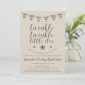 Twinkle Twinkle Little Star Gender onthult Invite Kaart (Staand voorkant)