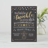 Twinkle Twinkle Little Star Gender onthult Invite Kaart (Staand voorkant)