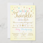 Twinkle Twinkle Little Star Gender onthult Invite Kaart (Voorkant)