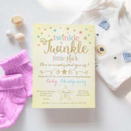 Twinkle Twinkle Little Star Gender onthult Invite Kaart