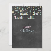 Twinkle Twinkle Little Star Gender onthult Neutraa Kaart (Achterkant)