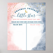 Twinkle Twinkle Little Star Gender onthult verkiez Poster (Voorkant)