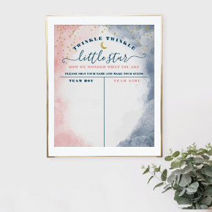 Twinkle Twinkle Little Star Gender onthult verkiez Poster