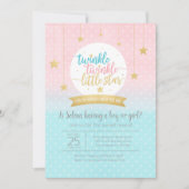 Twinkle Twinkle Little Star Gender Reeft Shower Kaart (Voorkant)