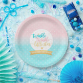 Twinkle Twinkle Little Star Gender Reeft Shower Papieren Bordje (Feest)