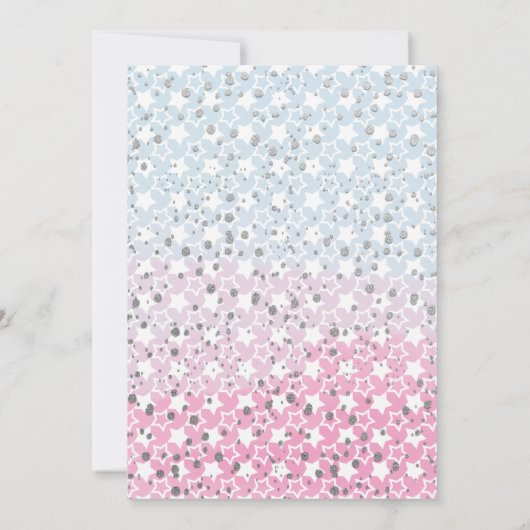 Twinkle Twinkle Little Star Gender Reopenbaart zic Kaart (Achterkant)