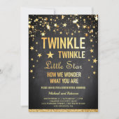 Twinkle Twinkle Little Star Gender Reopenbaart zic Kaart (Voorkant)