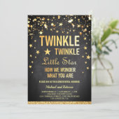 Twinkle Twinkle Little Star Gender Reopenbaart zic Kaart (Staand voorkant)