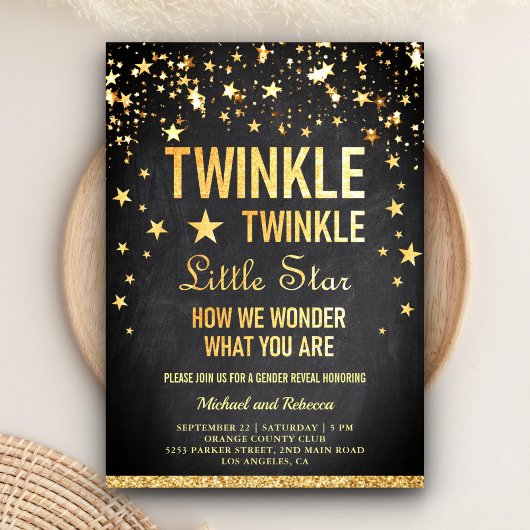 Twinkle Twinkle Little Star Gender Reopenbaart zic Kaart