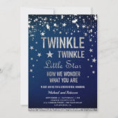 Twinkle Twinkle Little Star Gender Reopenbaart zic Kaart (Voorkant)