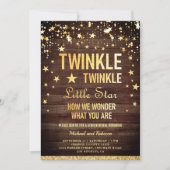 Twinkle Twinkle Little Star Gender Reopenbaart zic Kaart (Voorkant)