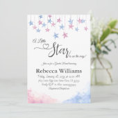Twinkle Twinkle Little Star Gender Reveal Kaart (Staand voorkant)