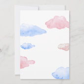 TWINkle TWINkle Little Star Gender Reveal Party Kaart (Achterkant)