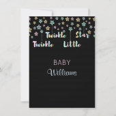 Twinkle Twinkle Little Star Geslacht Onthul Neutra Kaart (Achterkant)