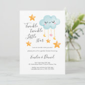 Twinkle Twinkle Little Star Geslacht Reveal Kaart (Staand voorkant)