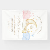 Twinkle Twinkle Little Star Geslacht Reveal Welkom Spandoek (Horizontaal)