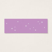 Twinkle Twinkle Little Star Gift Label in paars Mini Visitekaartjes (Achterkant)