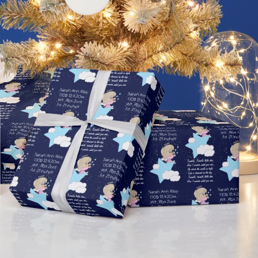 Twinkle, Twinkle Little Star - Girl Cadeaupapier (Feestdagen)